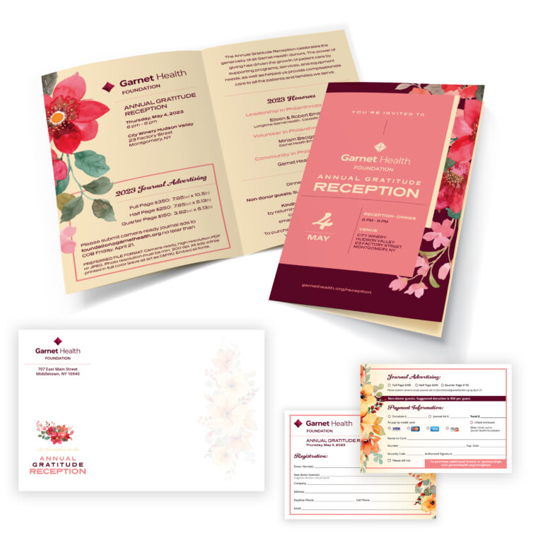 Garnet Health Foundation Gratitude Reception invitation — view our work