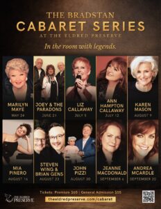The Eldred Preserve — 2026 Bradstan Cabaret Series full lineup flyer